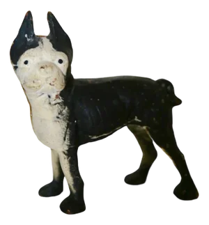 Original Cast Iron Dog Doorstop, 1930s