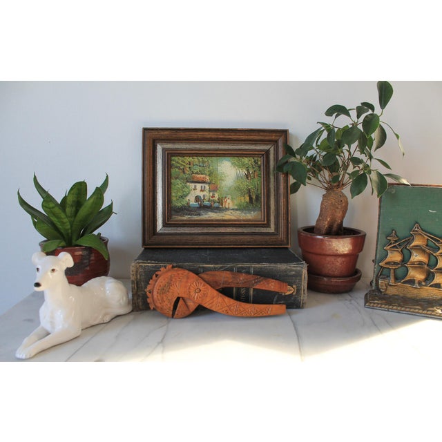 Vintage Folk Art Hand-Carved Wooden Nutcracker For Sale In Milwaukee - Image 6 of 8