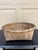 Antique American Splint Oak Round Basket, Late 19th Century For Sale - Image 9 of 12