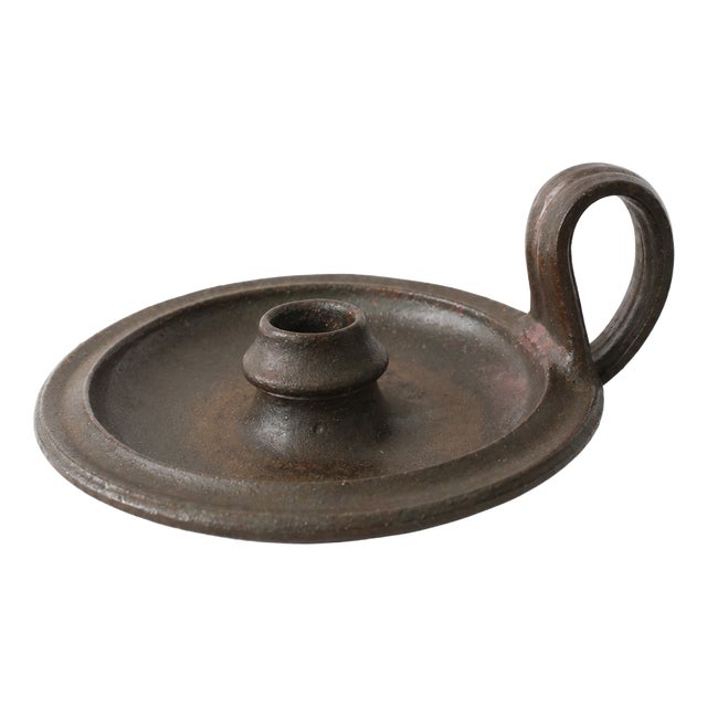 German Brutalist Studio Pottery Model 8013 Candleholder by Rudi Stahl, 1970s For Sale