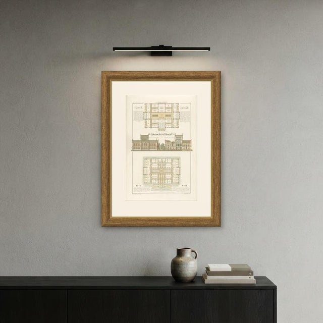 Dutch Museum King Willem III Architecture Print attributed to Leliman, 1860s For Sale - Image 10 of 12