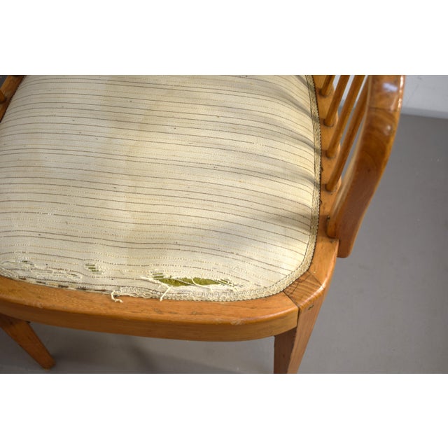 Tan Armchairs, Italy, 1950s, Set of 4 For Sale - Image 8 of 18