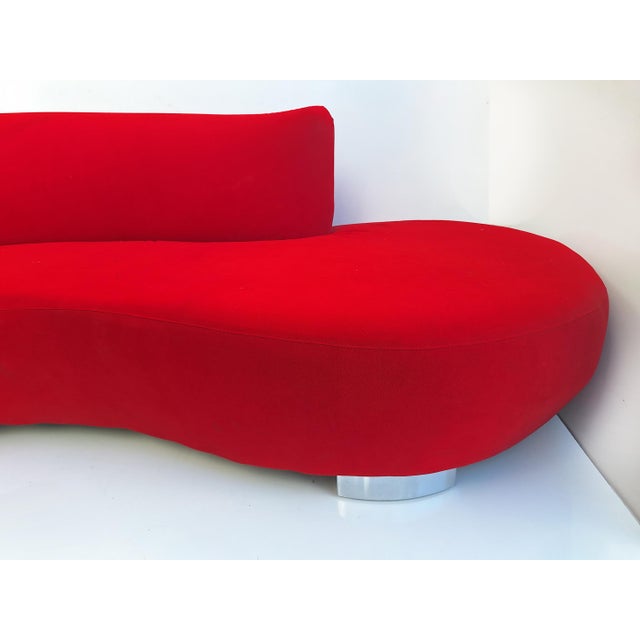 1990s 1990s Serpentine Cloud Sofa, Original Fabric After Vladimir Kagan For Sale - Image 5 of 8