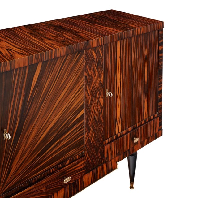 Wood Mid-Century French Ebony of Macassar Buffet For Sale - Image 7 of 9