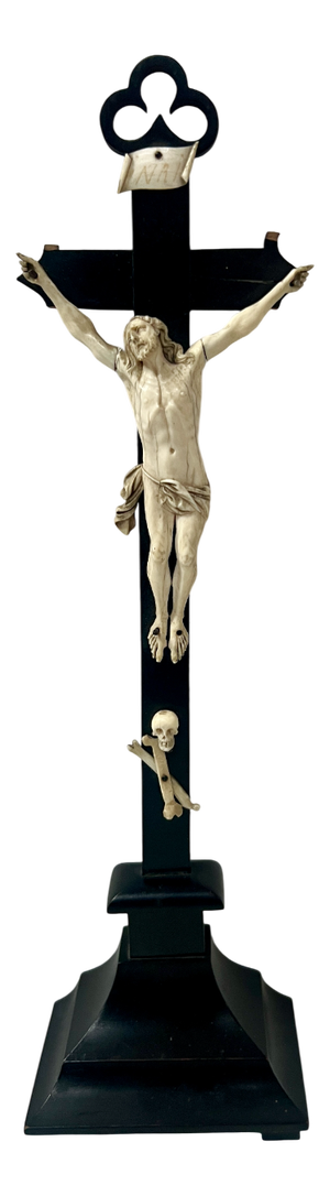 Black Wooden Crucifix, 19th Century