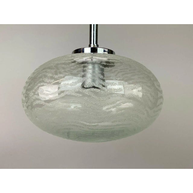 Space Age Pendant Lamp in Glass from Hustadt Leuchten, 1970s For Sale - Image 4 of 8