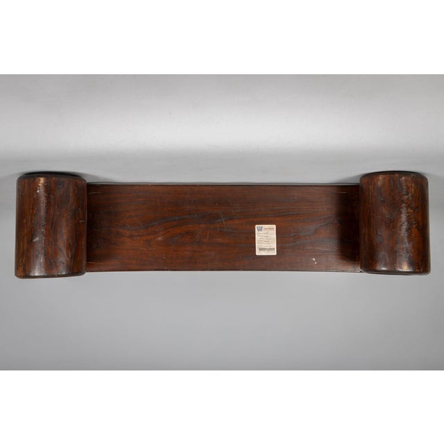 Chinese Elm Scrolled-End Low Stand For Sale - Image 10 of 10