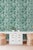 Chinoiserie Floral & the Frog Chinoiserie Grasscloth Wallpaper by House Party | Jade Green | 8 Yards For Sale - Image 3 of 8