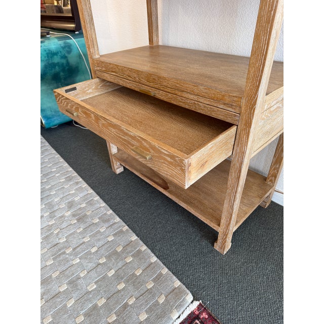 Wood Serena & Lily Reese Bookcase + Pullout Shelf For Sale - Image 7 of 12