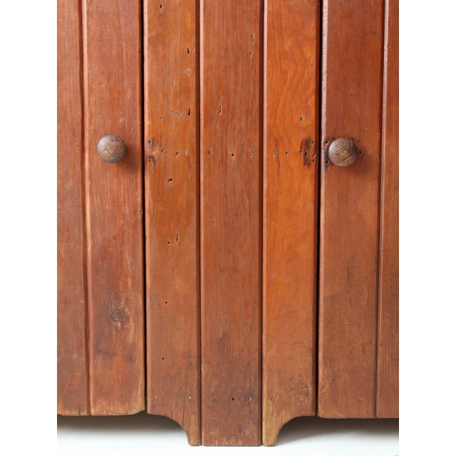 Antique Primitive Wood Dry Sink Cabinet For Sale - Image 6 of 17