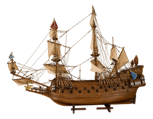 Large Model of the Ship La Couronne French Vessel, 1636