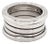 Mid 20th Century Bvlgari B.zero1 Four-Band Ring in 18k White Gold w/Cert Size 6 For Sale