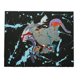 Subconscious Evolution Ecosystem Theorem Original Mixed Media Painting by Stephen Neil Gill