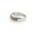 Contemporary Mid 20th Century Roberto Coin Diamonds 18k White Gold Textured 7mm Wide Band Ring - Size 6 For Sale - Image 3 of 5