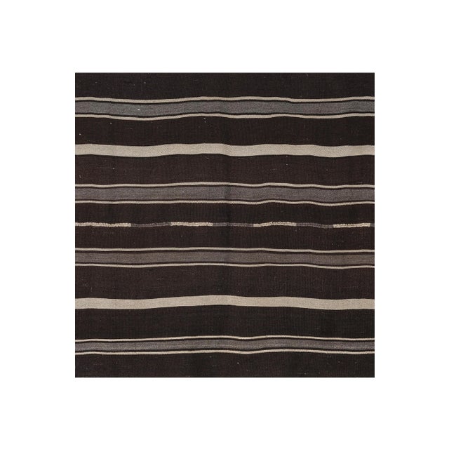 1960s Turkish Striped Kilim Rug 5'6'' X 8'3'' For Sale - Image 5 of 12
