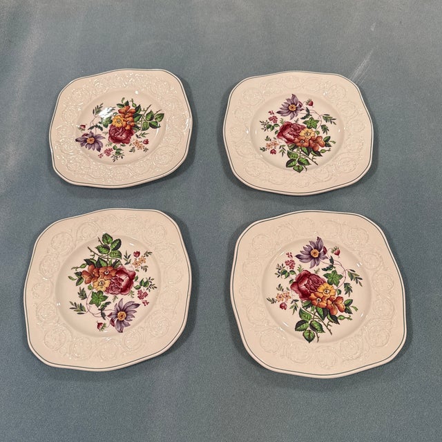 Mid 20th Century Wedgwood Patrician Salad Plates For Sale - Image 5 of 8