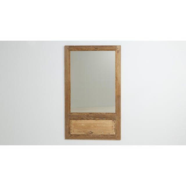 French 19th Century French Painted Wood Trumeau Wall Mirror France 19th Century For Sale - Image 3 of 8