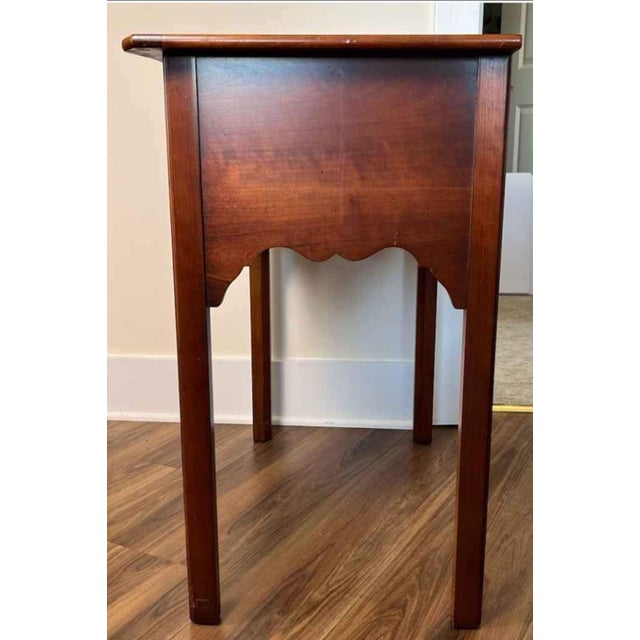 Traditional 1940s Georgian Style Wood Lowboy For Sale - Image 3 of 7