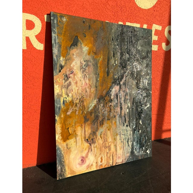 A striking abstract by Florida artist, Christina Petti. Signed and dated 2015.