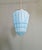 Art Deco Pendant Light in Pressed Molded Opaline Glass and Blue Color, 1920s For Sale - Image 12 of 12