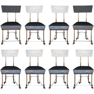 Late 20th Century Modernist Dining Chairs- Set of 8