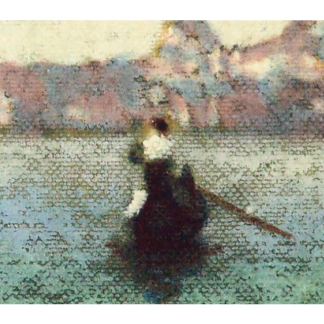 Santa Maria Della Salute, Venice - Italian Landscape With Gondola For Sale - Image 4 of 5