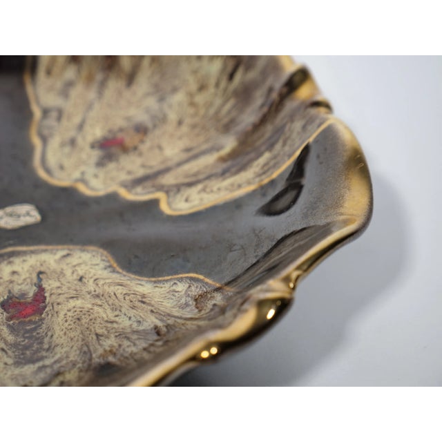 Mid-Century Bowl with Gold Rim from Jasba Keramik, 1960s For Sale - Image 6 of 7