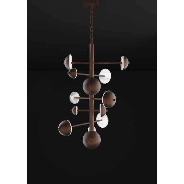 Ares ruggine of florence metal chandelier by alabastro italiano dimensions: d 74,5 x w 73 x h 110 cm. Materials: white...
