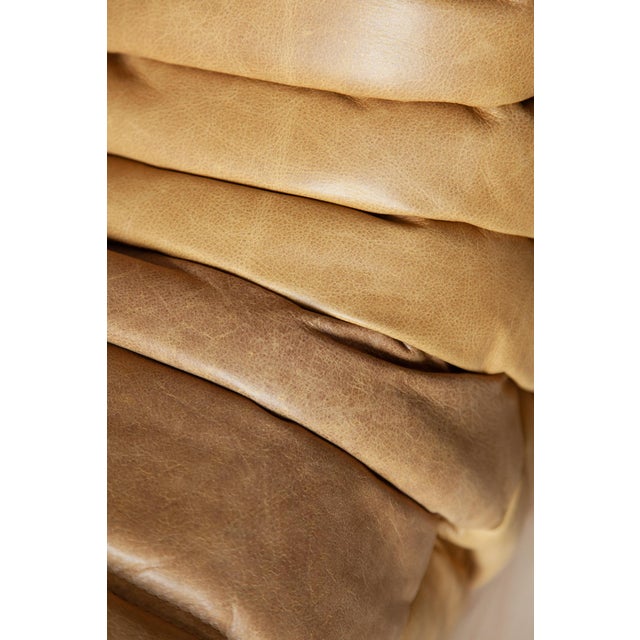 Togo Set in Camel Leather, 1970s, Set of 5 For Sale - Image 12 of 13