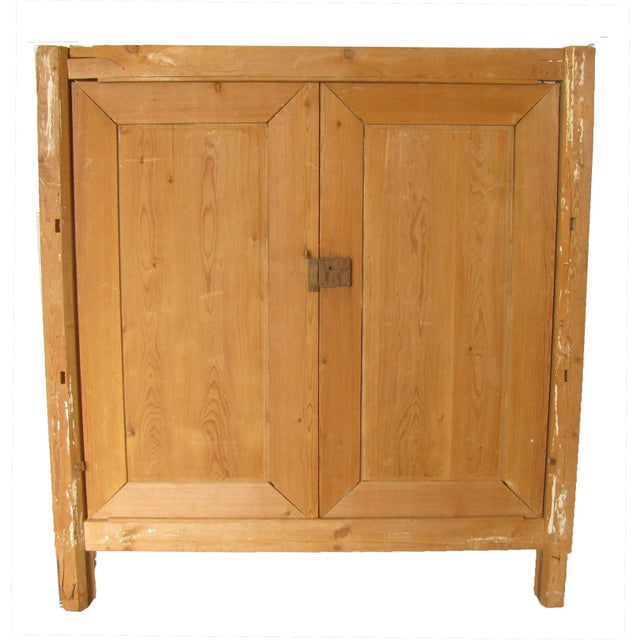 English Antique French Pine Doors & Frame For Sale - Image 3 of 5