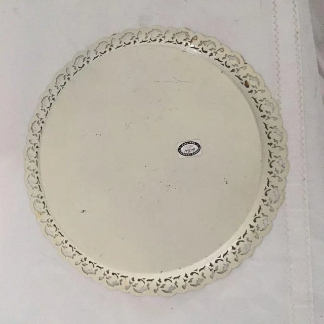 Vintage Hand Painted Floral Tole Tray For Sale In New York - Image 6 of 7