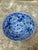 Vintage Maitland Smith Blue and White Porcelain Bowl Chinoiserie Floral Large Decorative Singing Bowl For Sale In Houston - Image 6 of 12