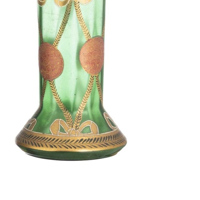 Art Nouveau Crystal Vases from Legras, Set of 2 For Sale - Image 5 of 6