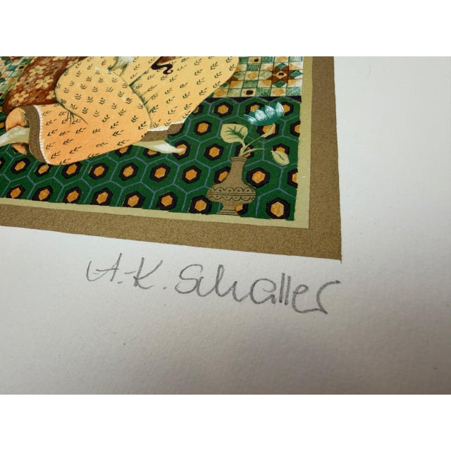 Anne-Kristin Schaller, Depictions of One Thousand and One Nights, 1980s, Lithograph, Set of 4 For Sale - Image 8 of 18