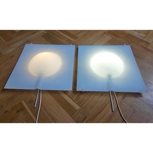 Metal Large Mid-Century Wall Lamps by Cecilia Johansson for Ikea, Sweden, 1980s, Set of 2 For Sale - Image 7 of 9