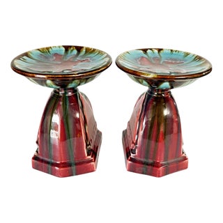 Ceramic Fireplace Trinket Trays, France, 1930s, Set of 2 For Sale