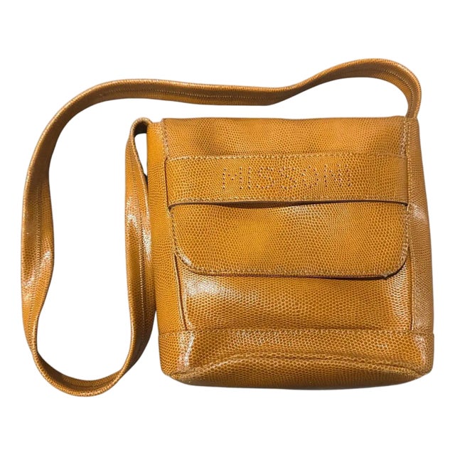 1990s Light Brown Leather Purse by Missoni For Sale