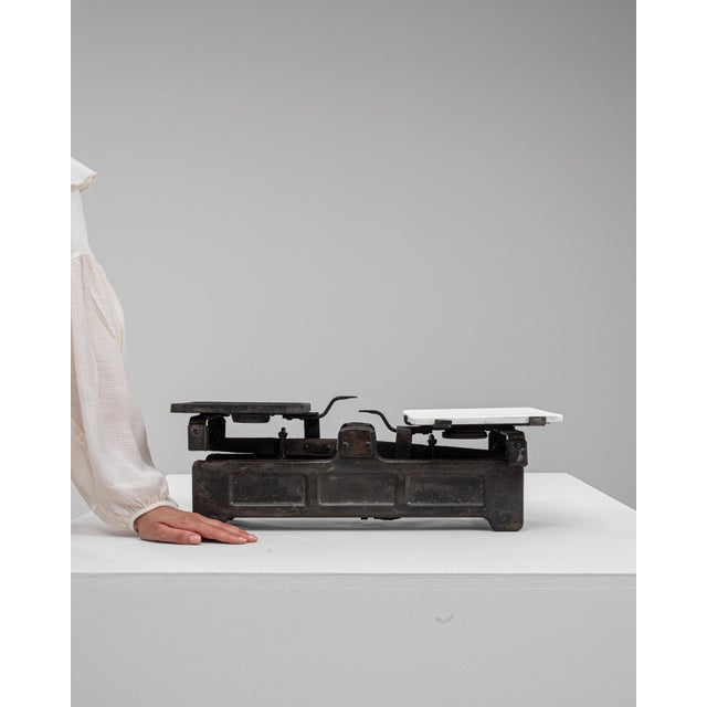 19th Century French Iron & Marble Scale For Sale - Image 17 of 18