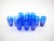 Val Saint Lambert Cobalt Blue Tableware Crystal Water, Service for 12 People For Sale - Image 11 of 13