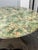 Wood I Magnin Hand-Painted Faux Marble With Glass Dining Table, 50 Inches For Sale - Image 7 of 12