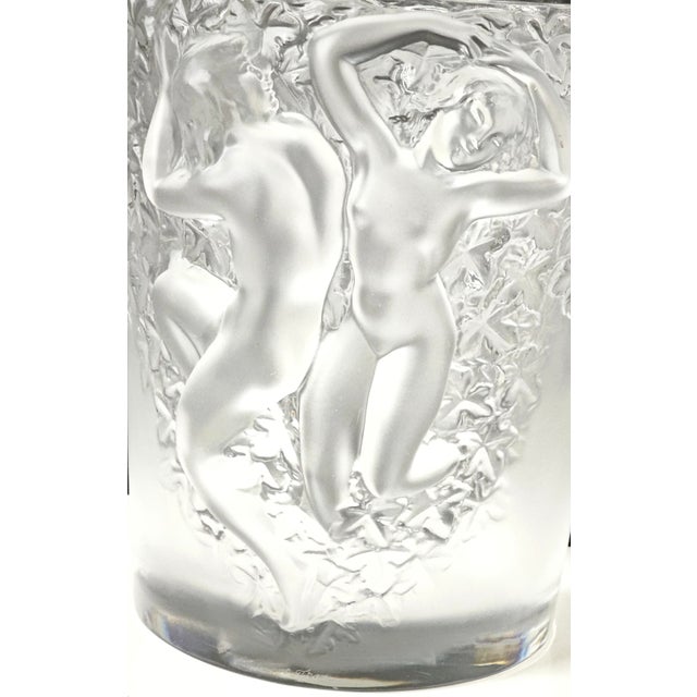 Ganimede Ice Bucket in Satin Crystal by René Lalique for Lalique, Paris, 1950 For Sale - Image 12 of 16