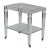 Large Italian Lucite Two-Tier Table on Casters For Sale