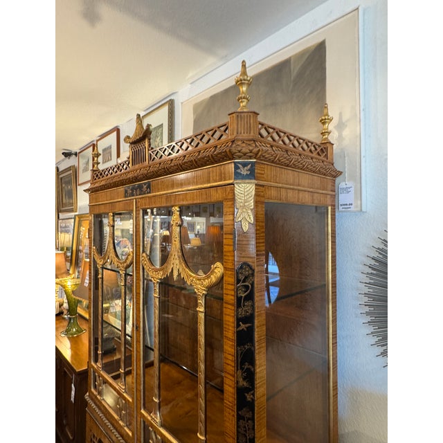 Early 21st Century Burton Ching George III Style Vitrine Cabinet For Sale - Image 5 of 12