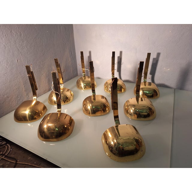 Mid-Century Modern Large Wall Light in Brass and Bronze from Lumi Milan, 1960s For Sale - Image 3 of 13