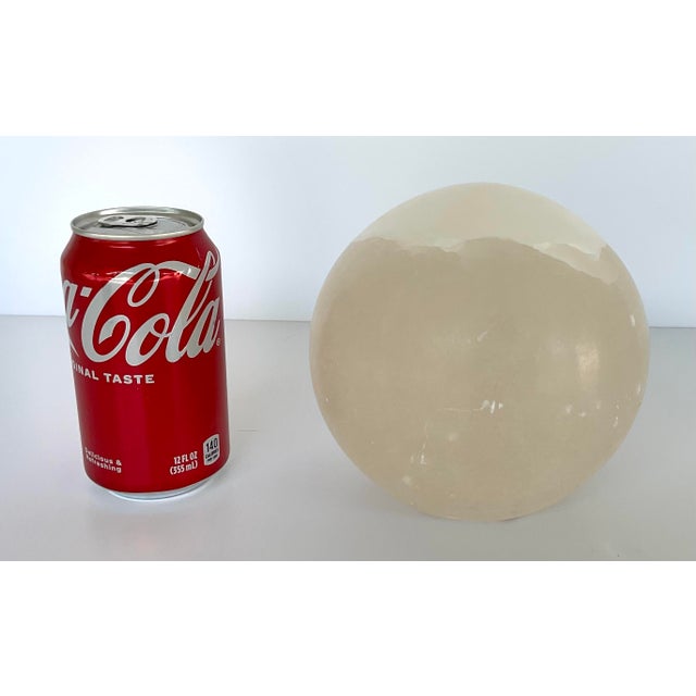 Stylish Revelation Modern Alabaster Orb Sculpture, showroom floor sample, I have four, each one look a little different as...