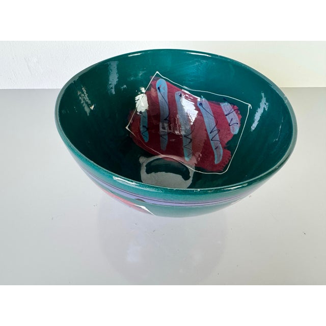 Ceramic 1980s Vintage Steve Howell Studio Art Pottery Bowl For Sale - Image 7 of 10