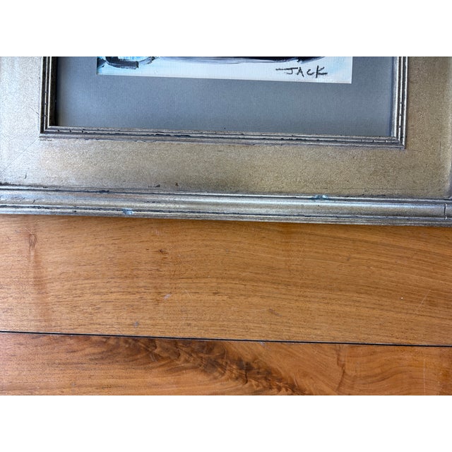 Purple 2023 Original Rebecca Jack Portrait Painting in Plein Air Frame For Sale - Image 8 of 8