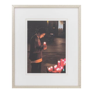 Illegibly Signed Street Vigil Chromogenic Print For Sale