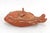 Late 20th Century Vintage Chinese Red & Gold Fish-Form Lidded Bowl For Sale - Image 5 of 11