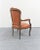 French Late 20th Century Chateau d'Ax Louis XV Leather Chair For Sale - Image 3 of 8